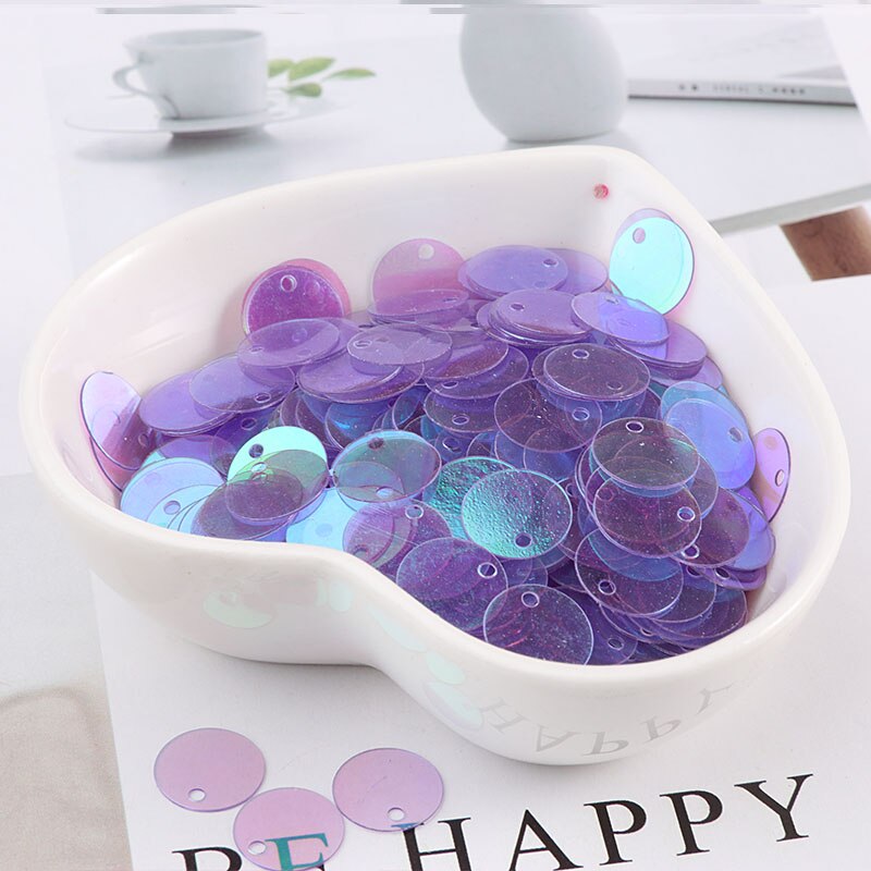 240 stücke 10mm Runde Pailletten transparent Pailletten Dame Kleidung Diy Zubehör Bühne Kostüm Schmuck Machen Anhänger Für Handwerk: Violett transparent