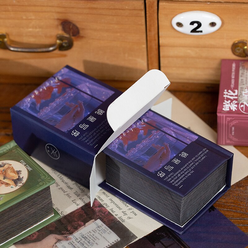 Yoofun-Mini libro de papel de Material no repetido, planificador de diario de chatarra, papel de fondo, álbum de recortes artesanal, 400 Uds.
