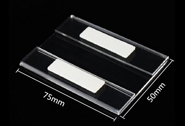 10 stk akryl flat klistremerke prislapp vegg klistremerke klistremerke plexiglass type etikett reklame navnekort: 50 x 75mm