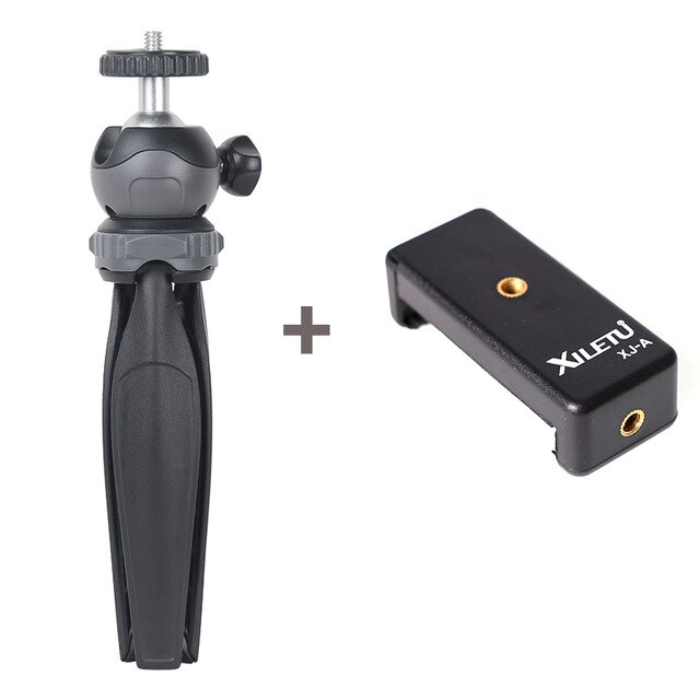 XILETU XS-20 Mini Schreibtisch wenig Telefon Stehen Tabletop Stativ für Vlog Spiegellose Kamera Clever telefon mit Abnehmbare Ball kopf: XS-20 und XJ-A