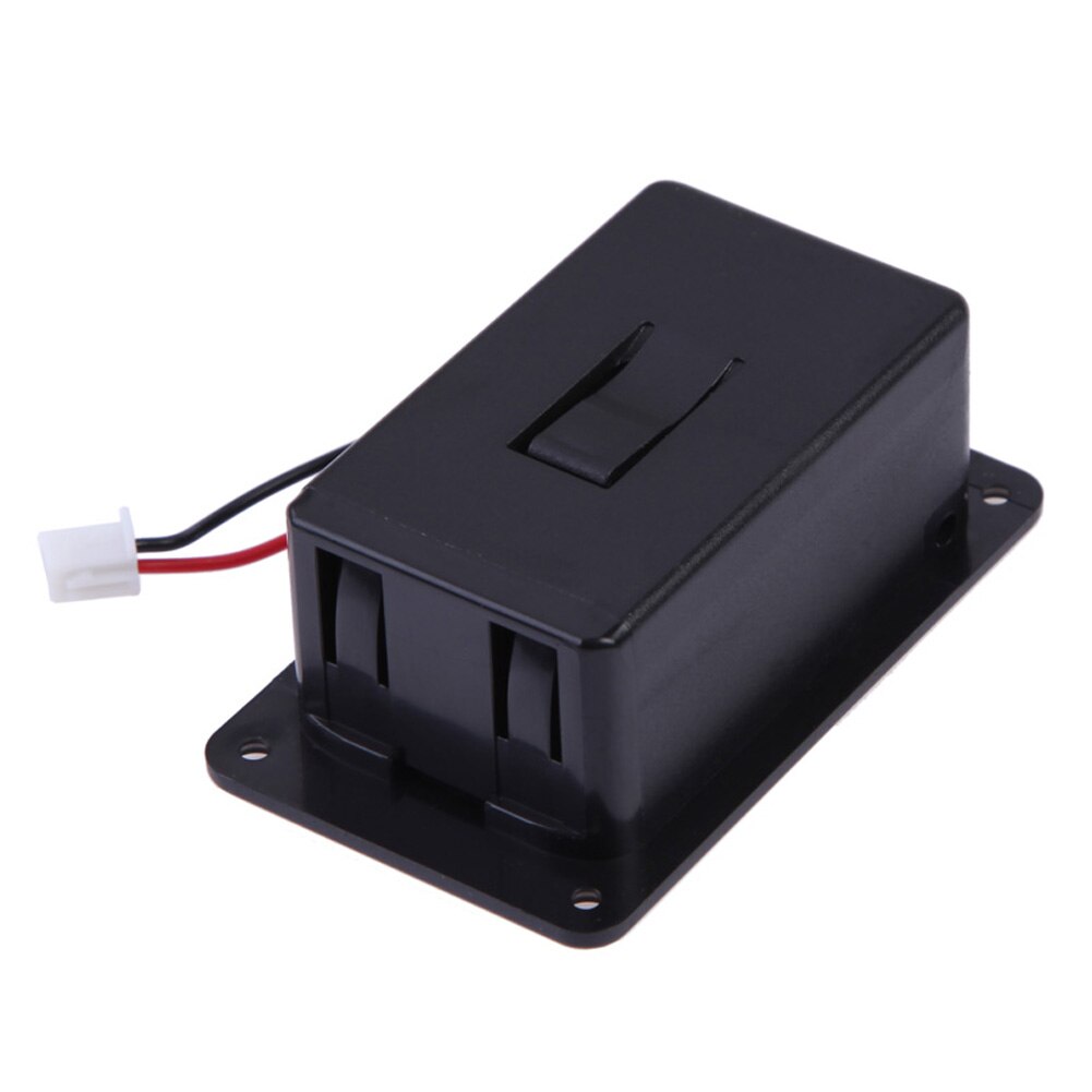 1pc ABS 9V Battery Box Case Cover Holders for Guitar Bass Pickup for Ukulele With Wires Black Replacement Accessories: Default Title