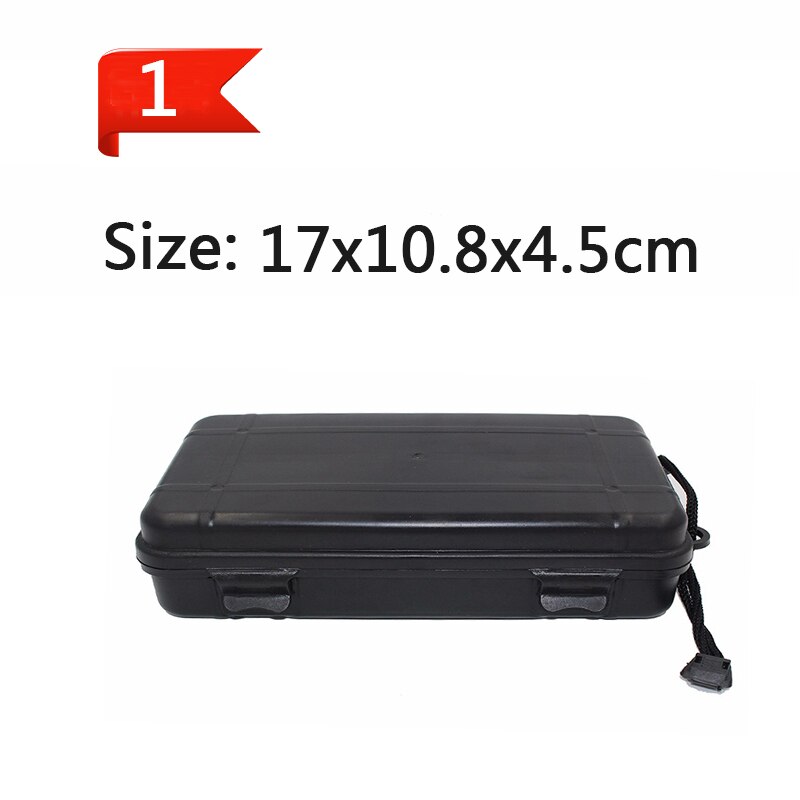 Lighting Accessories Storage Box Flashlight Torch Lamp Case Plastic Fall Waterproof 20*11*4.5cm Black Universal Anti: 1