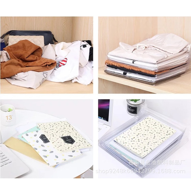 10pcs T shirt clothes organizer Closet Storage Travel clothes Organization System TShirt Folding Board Home necessity Organizer