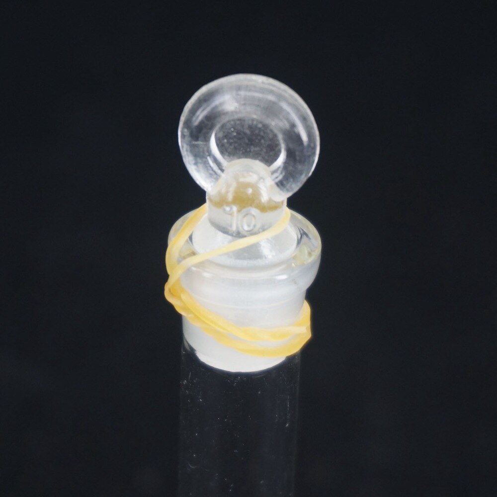 25ML Lab Volumetric Flask Class A G3.3 Borosilicate Glass With Stopper White