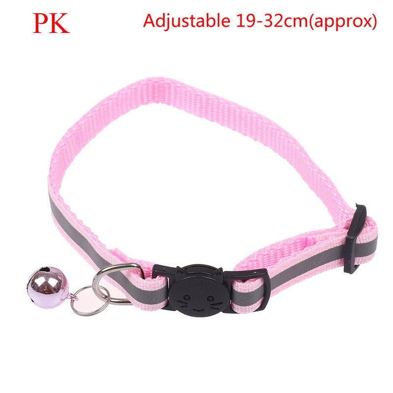 1PC breloque réfléchissante et cloche chat collier de chien sécurité élastique réglable produit pour animaux de compagnie: 7