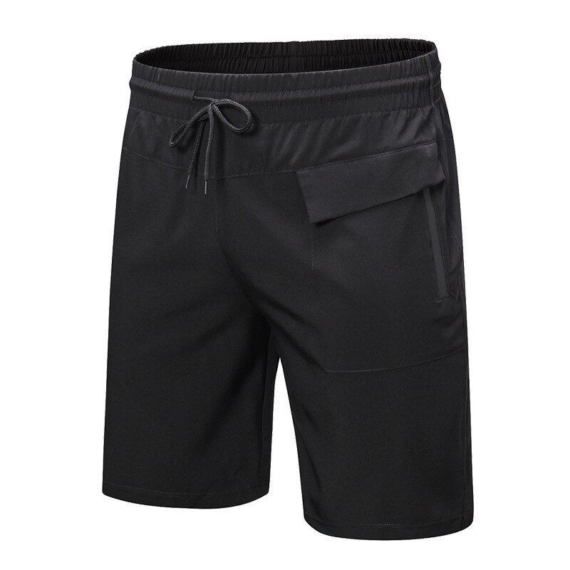 Men Gym Shorts Running Shorts Breathable Quick Dry Fitness Zipper Pockets Training Fitness Compression Sports Jogging Short Pant