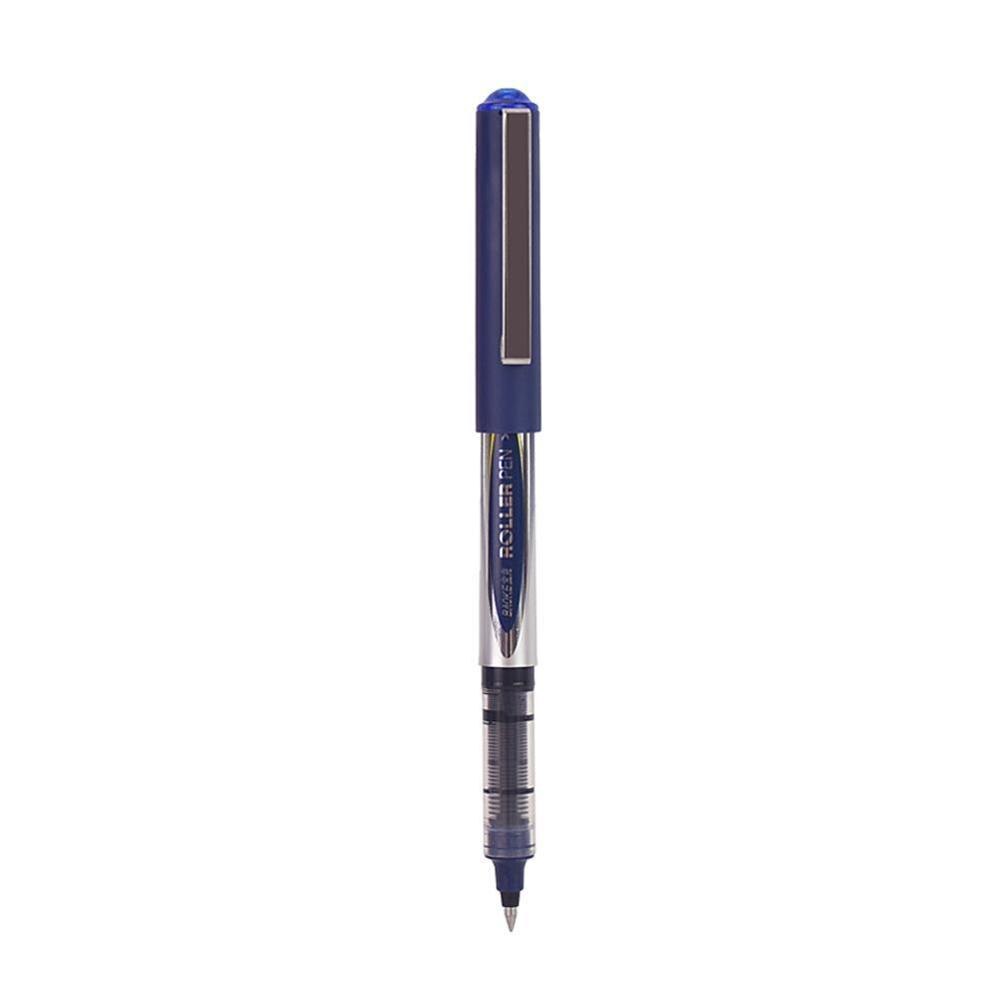 1PC Direct-fluid-roller Pen 0.5mm Black Quick-drying Gel Pen For student Cute Stationary Signing Pen School Supplies: blue