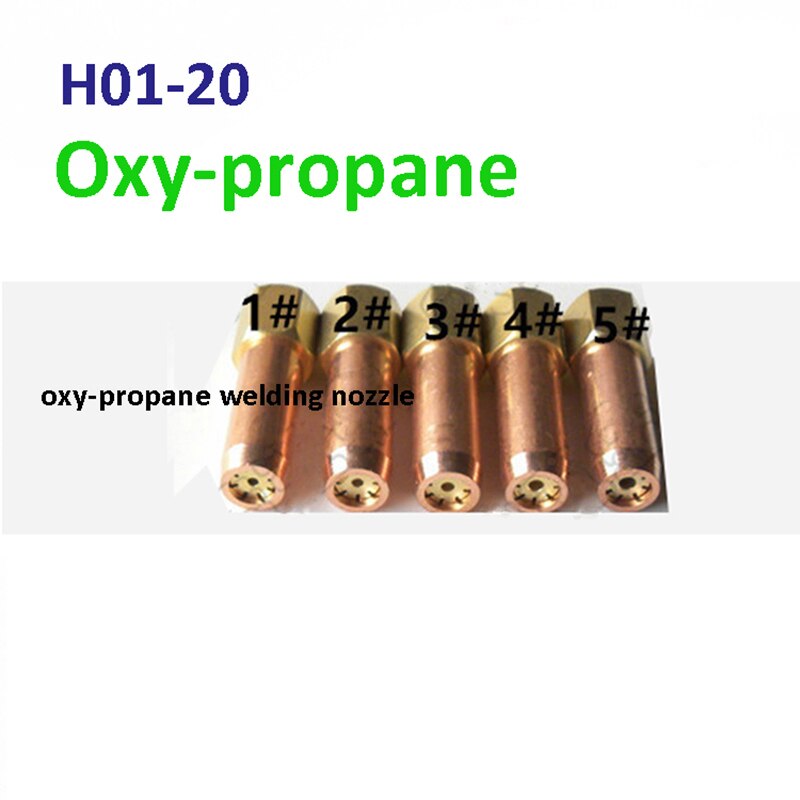 Oxy-propan svejsedyse svejsespidser 1# 2# 3# 4# 5#  til  h01-2 h01-6 h01-12 h01-20 svejsebrændere