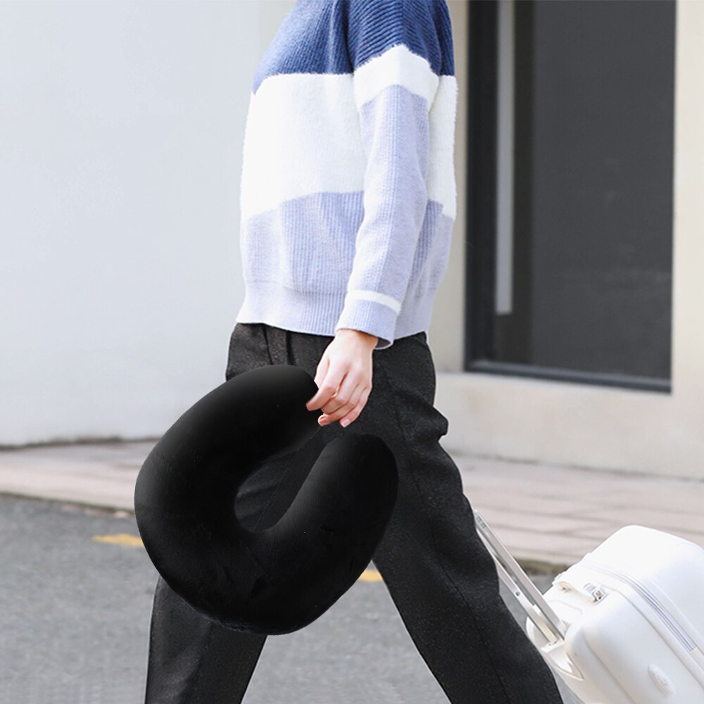 1/2Pc Memory Foam U-vorm Reizen Kussen Voor Vliegtuig Neksteun Reizen Accessoires 4 Kleuren Comfortabele kussens Voor Slaap