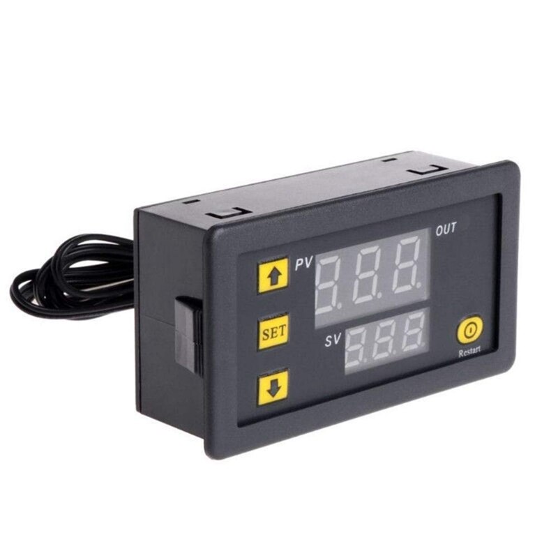 2 Pcs Accessories: 1 Pcs W3230 10A Digital Temperature Controller Thermostat & 1 Pcs Control Flow Sensor Meter