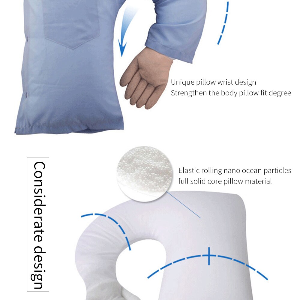 Mignon petit ami bras corps ShapeThrow oreiller lit coussin fille oreiller bras unique personne forme mignon oreiller de