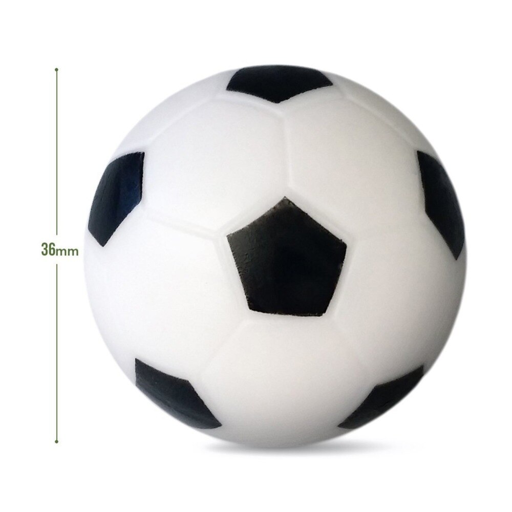 14pcs 36MM Foosball Table Replacement Black and White Tabletop Soccer Balls Game Table Size