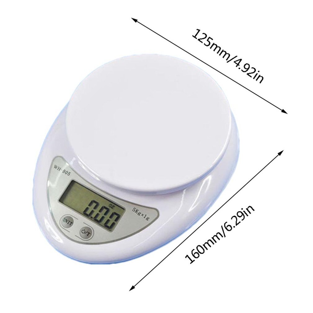 3kg/0.5g Kitchen Scale High Accuracy Scale LCD Display Pocket Scale Kitchen Multiple Use