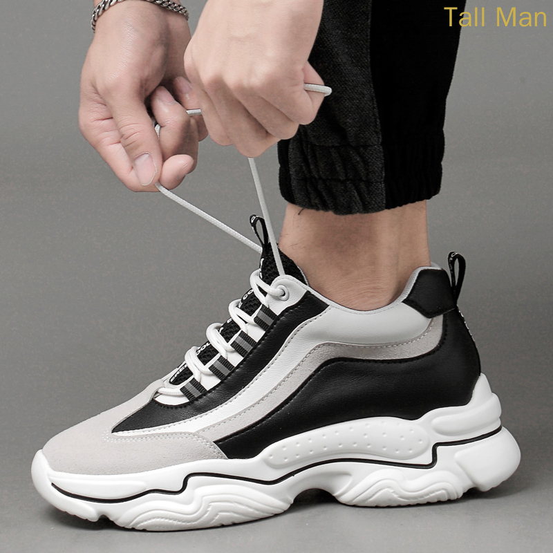 Mannen Lift Schoenen Verhooging Schoenen Hoogte Toename Inlegzolen 7Cm Man Sport Hoogte Toenemende Schoenen Hoogte Schoenen