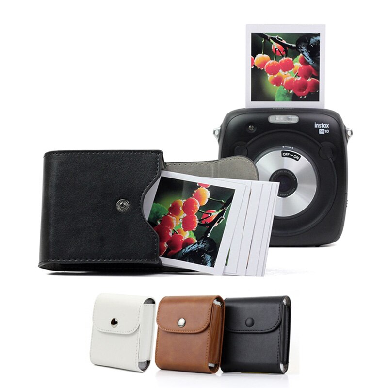 dla Fujifilm Instax Mini Film Wodoodporna torba ze skóry PU do przechowywania zdjęć Etui z kieszenią na aparat Fuji Square SQ20 SQ6