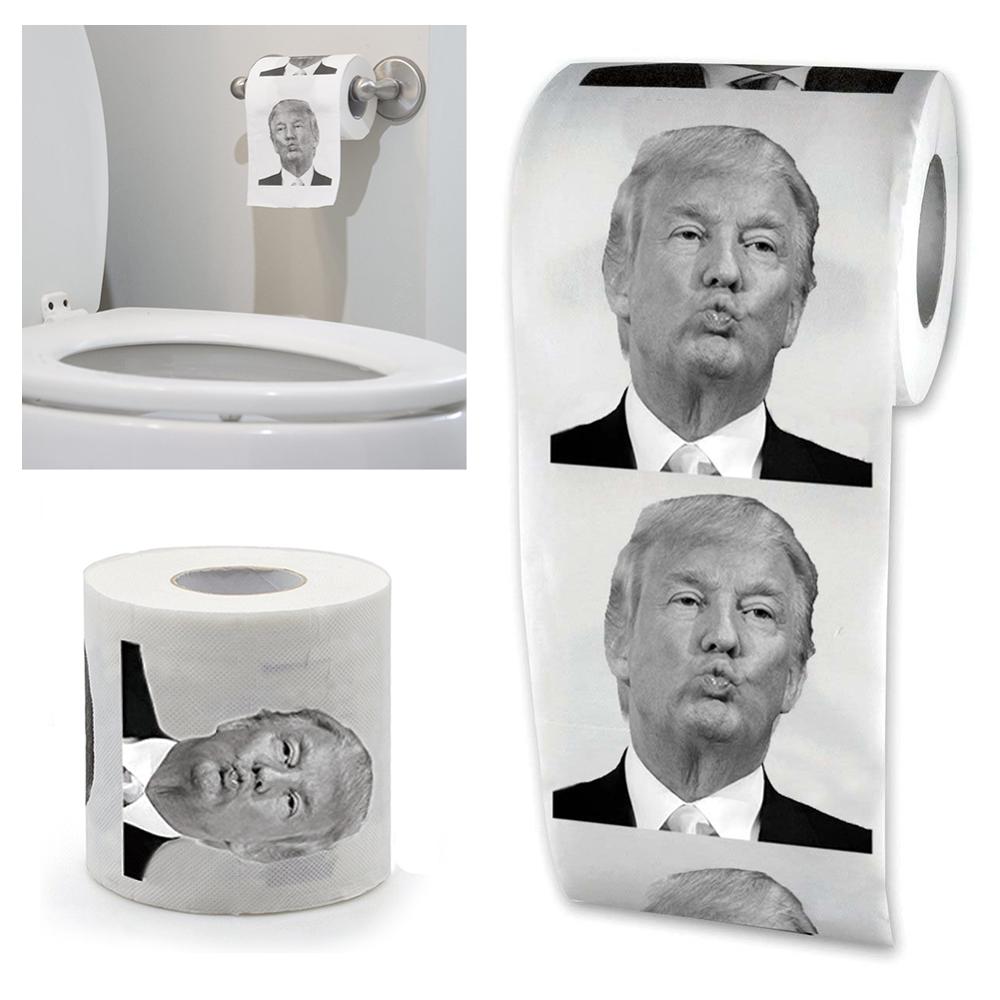 Président papier toilette rouleau Gag blague Unique papier toilette fournitures pour la maison papiers à rouler papier hygiénique drôle