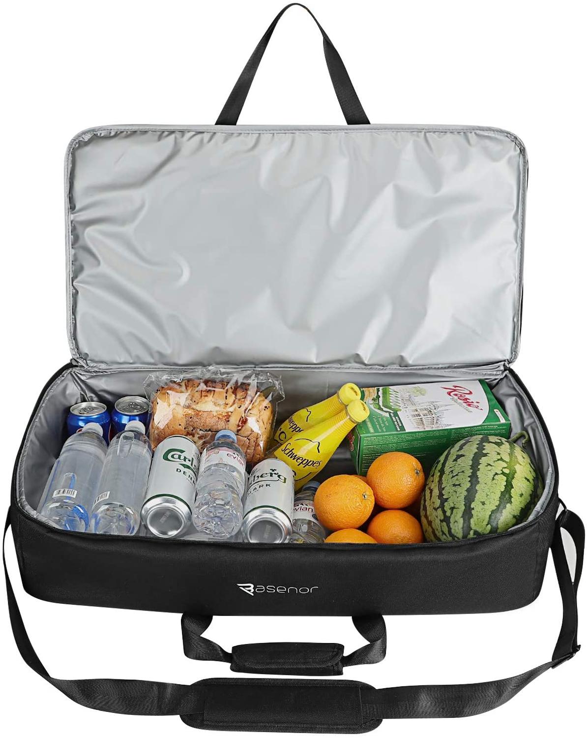 Frunk cooler organisator isolering kylväska med nätfickor för tesla modell 3 modell y modell x