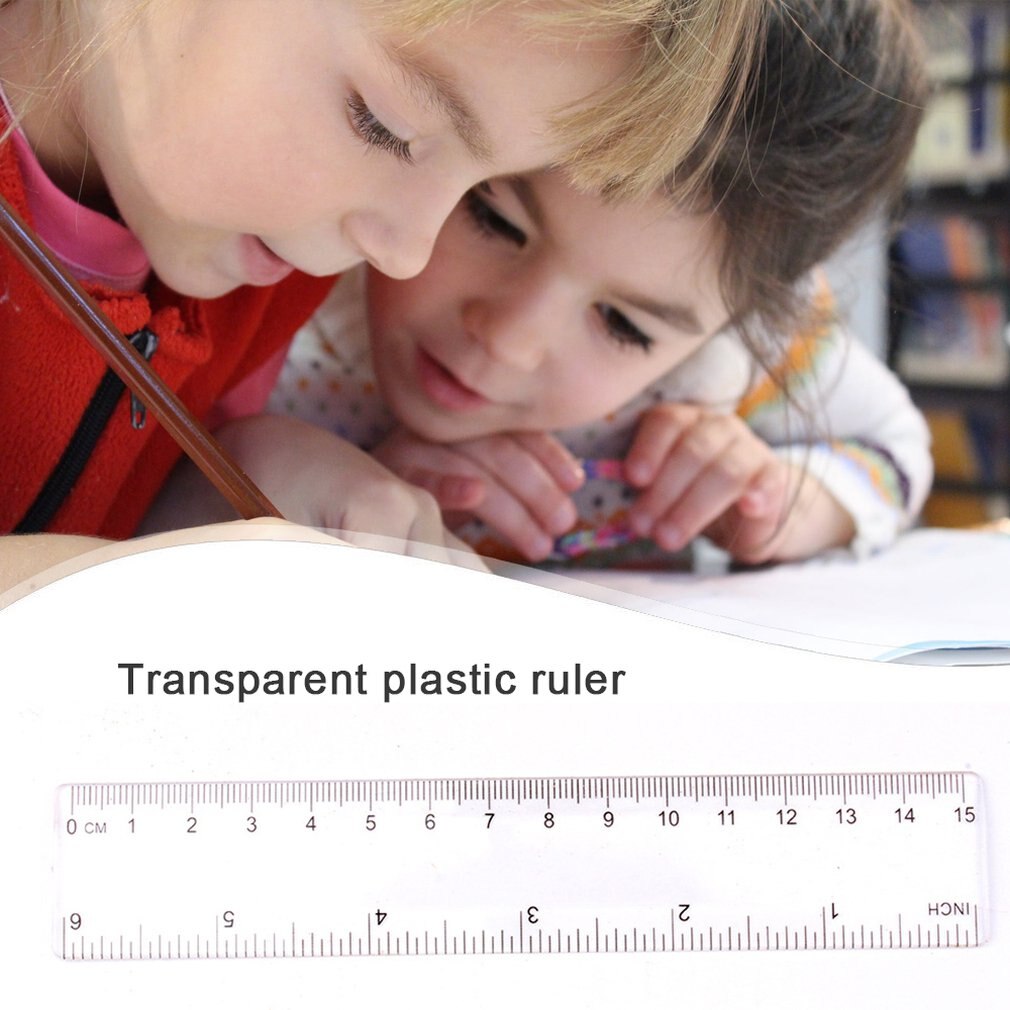 15Cm/20Cm/30Cm Plastic Ruler Advertising Ruler Transparent Student Ruler Student Ruler Measurement Tool