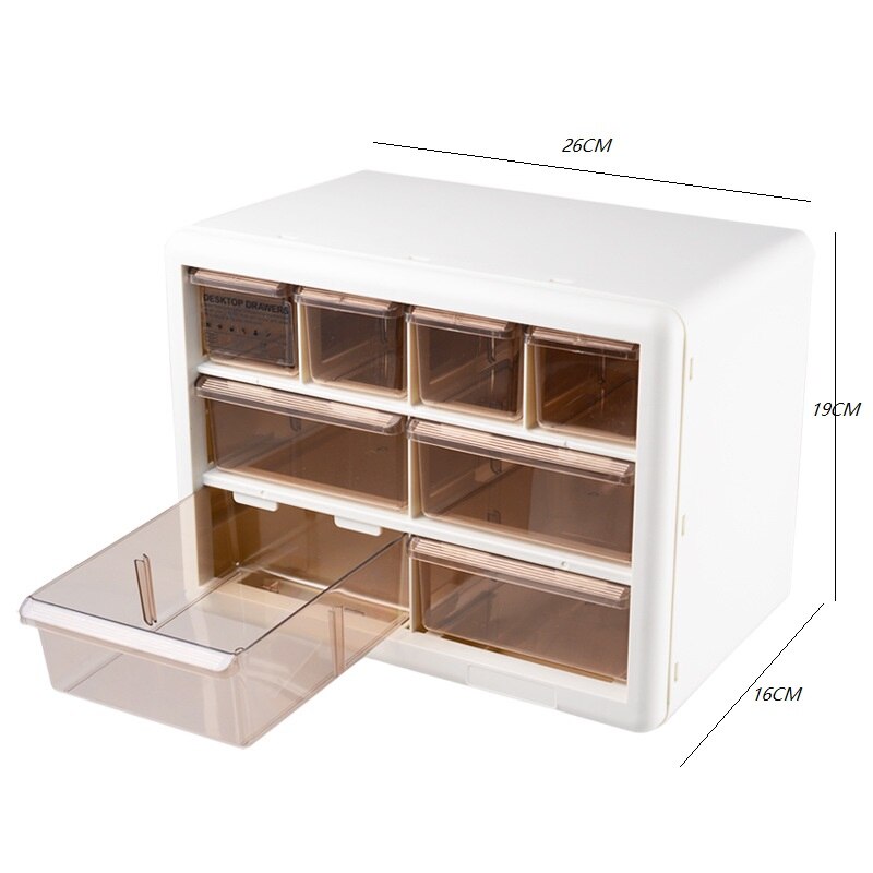 Multi-grids Storage Box Drawer Organization Dust-proof Jewelry Storage Box Bedroom Living Room DIY Drawer Cabinet Plastic Case