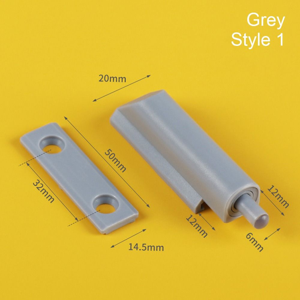 Pneumatic Door Soft Close Damper Buffer Push To Open Anti Slam Door Piston Kitchen Cupboard Quiet Drawer Furniture Hardware: black