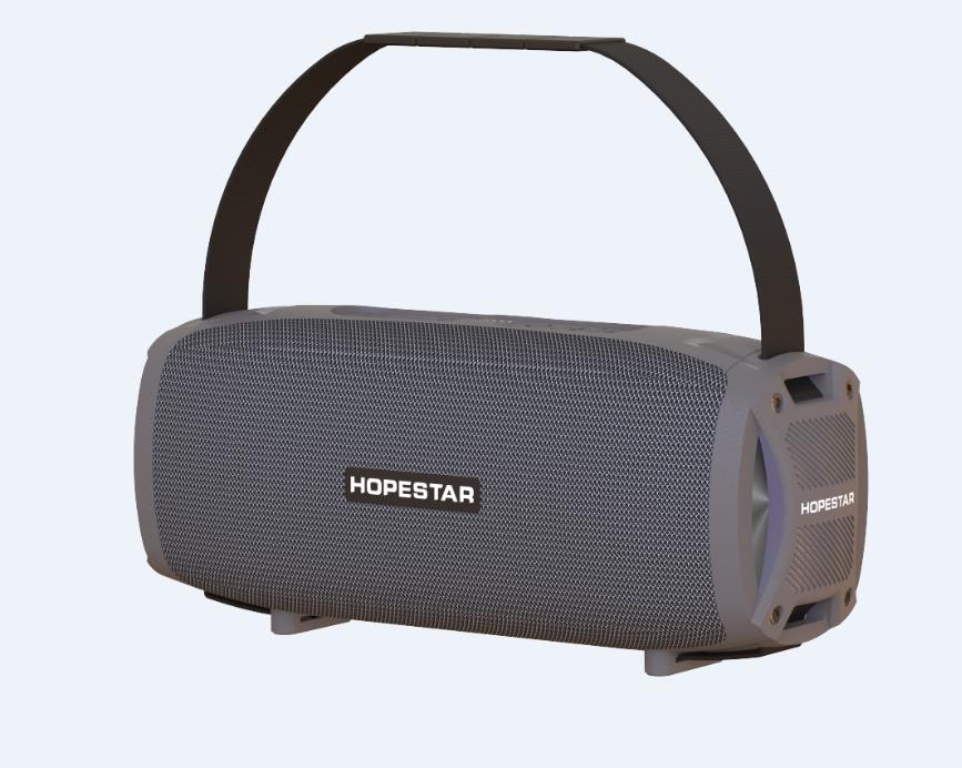 Hopestar H24PRO Bluetooth Speaker Draadloze Draagbare Outdoor Waterdichte Luidspreker Hifi Pc Subwoofer Fm Radio: gray