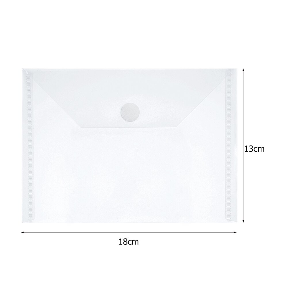 10PCS 18x13cm 24x18cm Plastic Storage Pockets For Clear Stamp Cutting Dies Collection Magic Tape PP Storage Bag: 18x13cm
