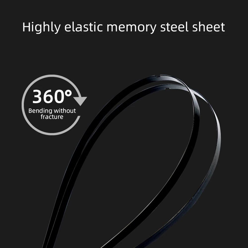 Universal Frameless Car Wiper Blades, pára-brisas, Soft Double Rubber Strip, Acessórios para pára-brisas