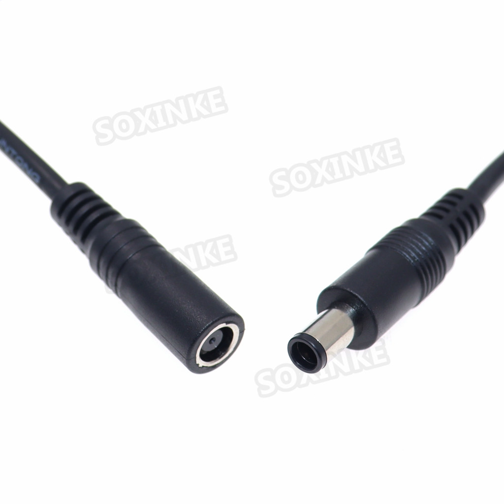 18AWG 7,4mm x 5,0mm/7,4*0,6mm DC Jack Plug Cable pelado macho hembra 10A para Hp Dell Laptop Notebook adaptador Cable de repuesto