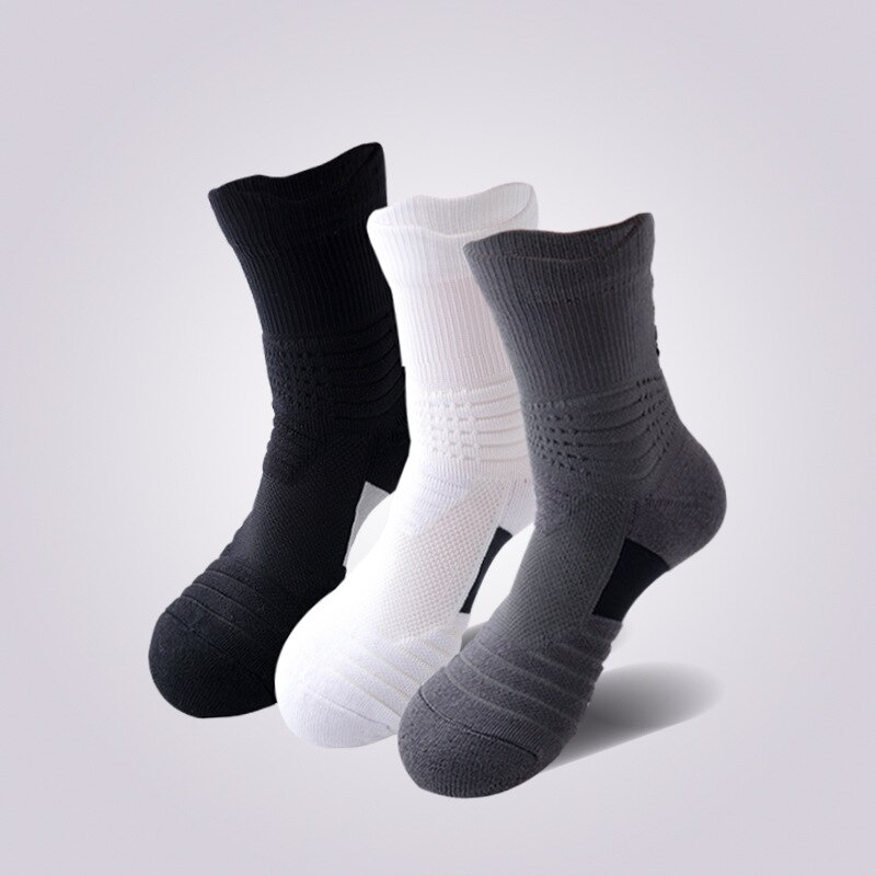 Calcetines deportivos térmicos gruesos súper Elite No deslizantes calcetines de baloncesto hombre UE 38-44 de alta elasticidad al aire libre senderismo deporte Nylon