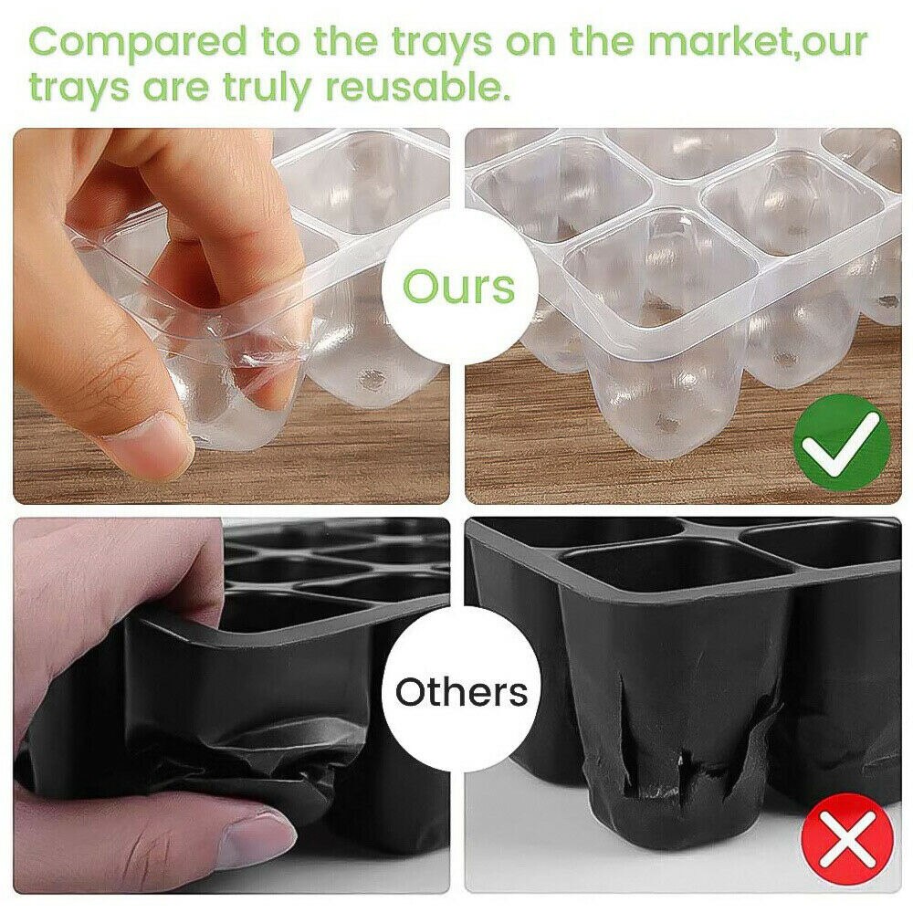 Plant Growth Box Plastic Spring Seedling Bag Flower Pot Practical Insulation