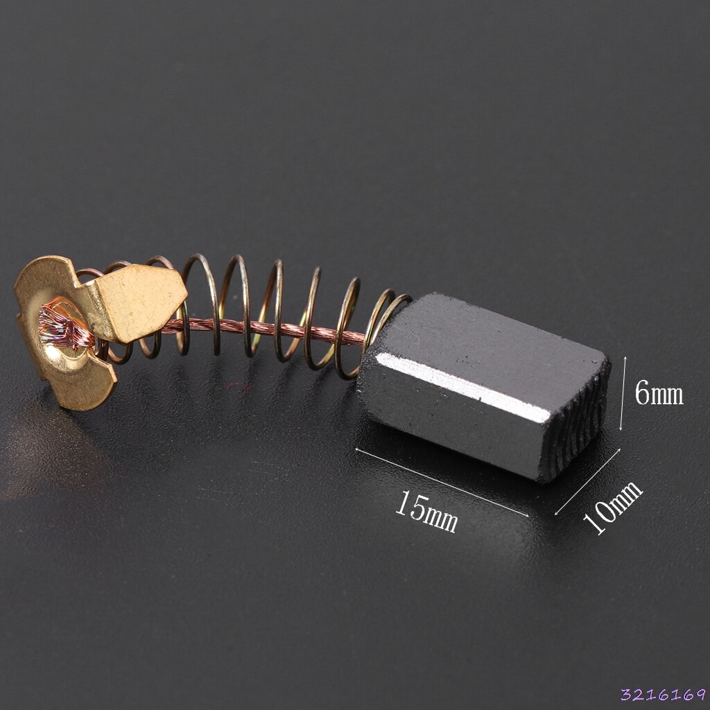 Recambio de escobilla de carbono para taladro eléctrico 2 uds para DEWALT/para BOSCH/para MAKITA ElectricTool 6X10X15mm-103 #
