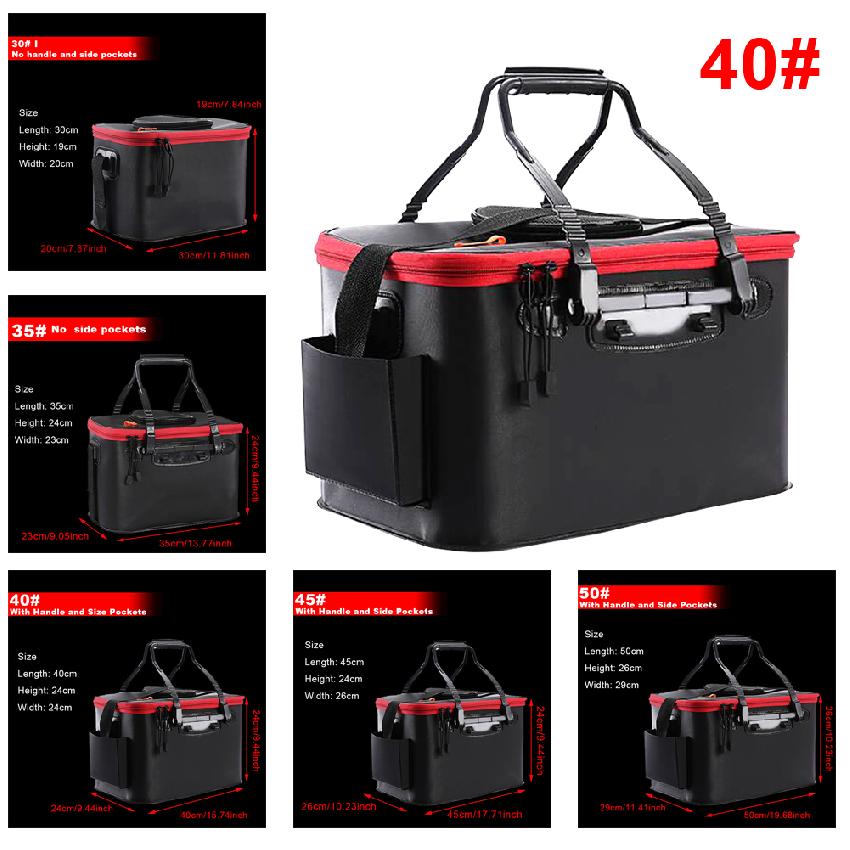 Waterproof Fishing Bag Large Capacity Multifunctional Lure Fishing Tackle Pack Outdoor Live Fishing Bag Fish Box Supplies