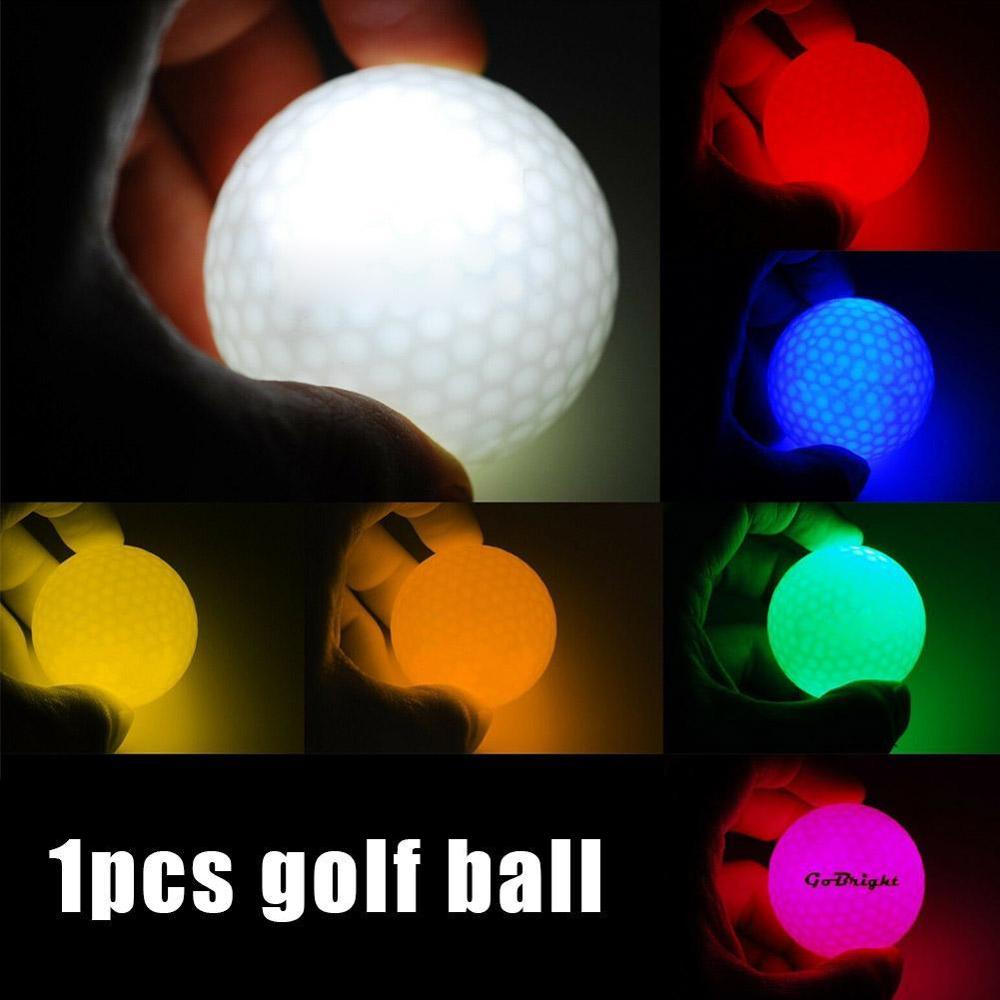 Synthetic Rubber Golf LED Luminous Ball Often Bright Use Suitable Optional Ball For Night Multi-color Y4J1