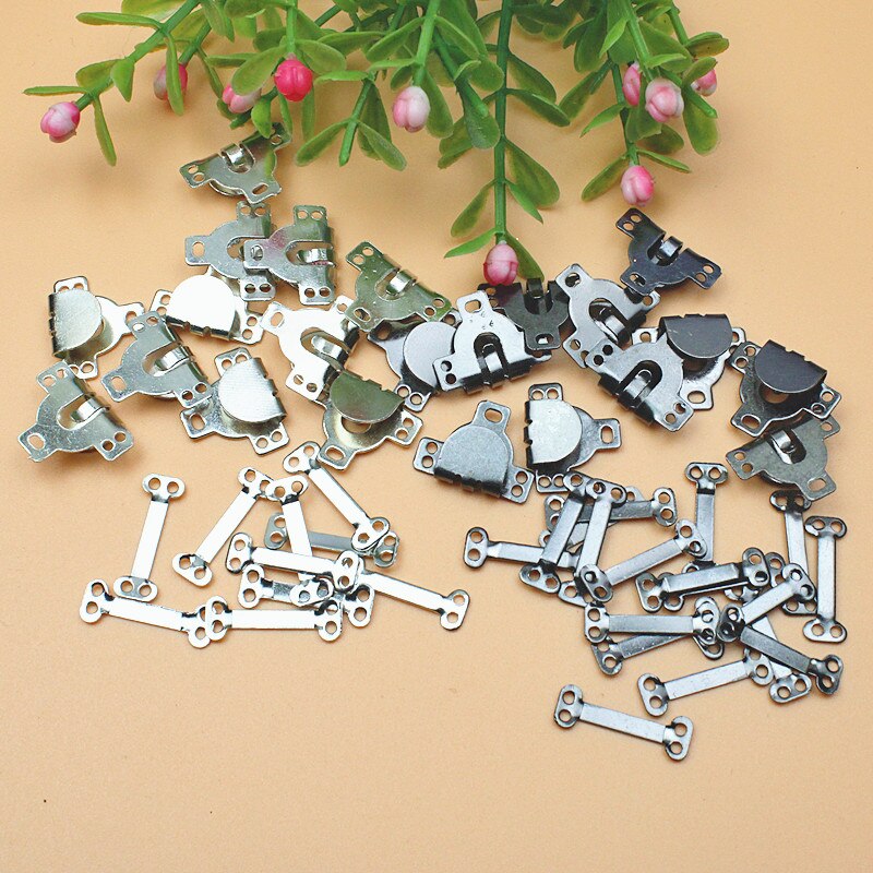 10 pezzi argento/nero ganci per cucire e occhi chiusura occhio cucito chiusura per pantaloni gonna di pelliccia giacca indumento accessori per il cucito