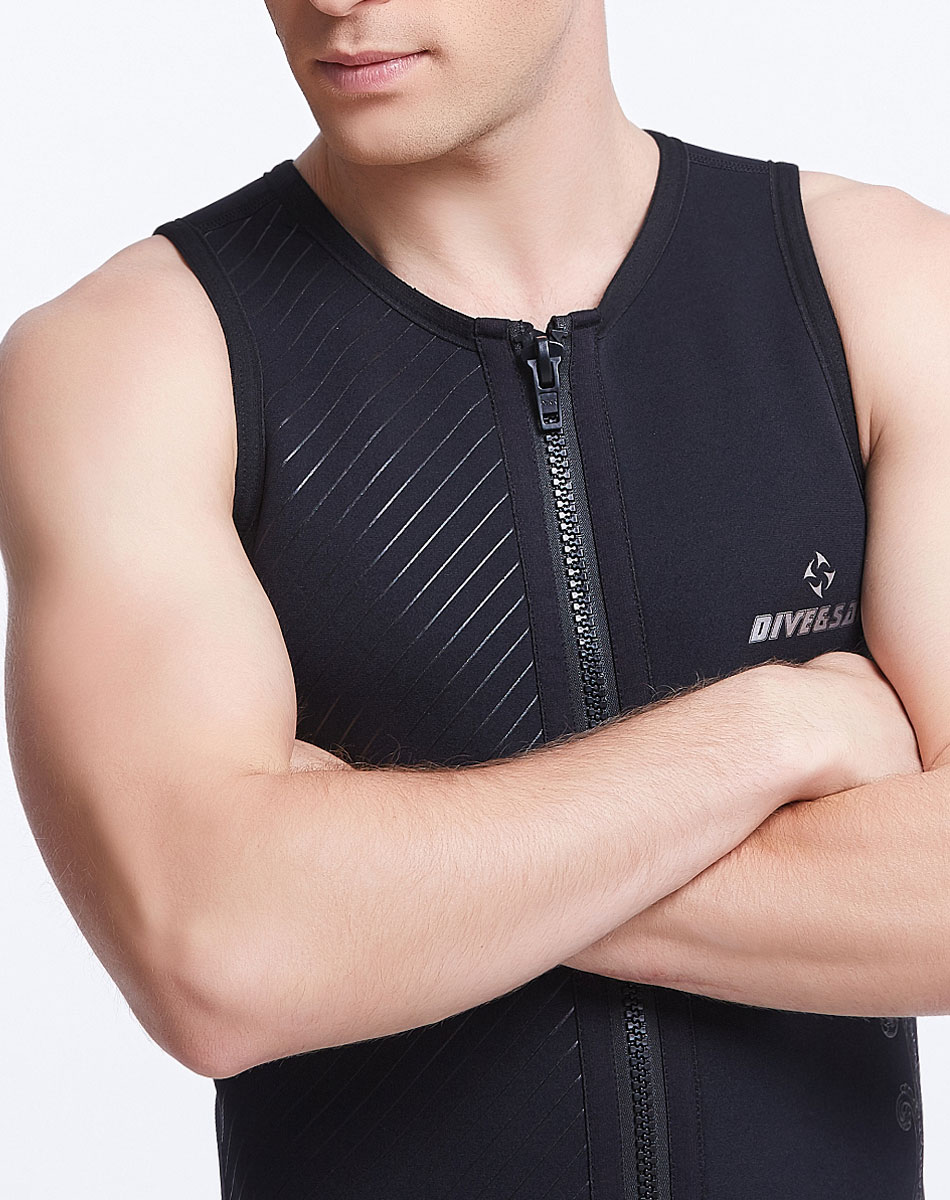 3mm Neoprene Vest Wetsuit w/ Front Zipper Top Wet – Vicedeal
