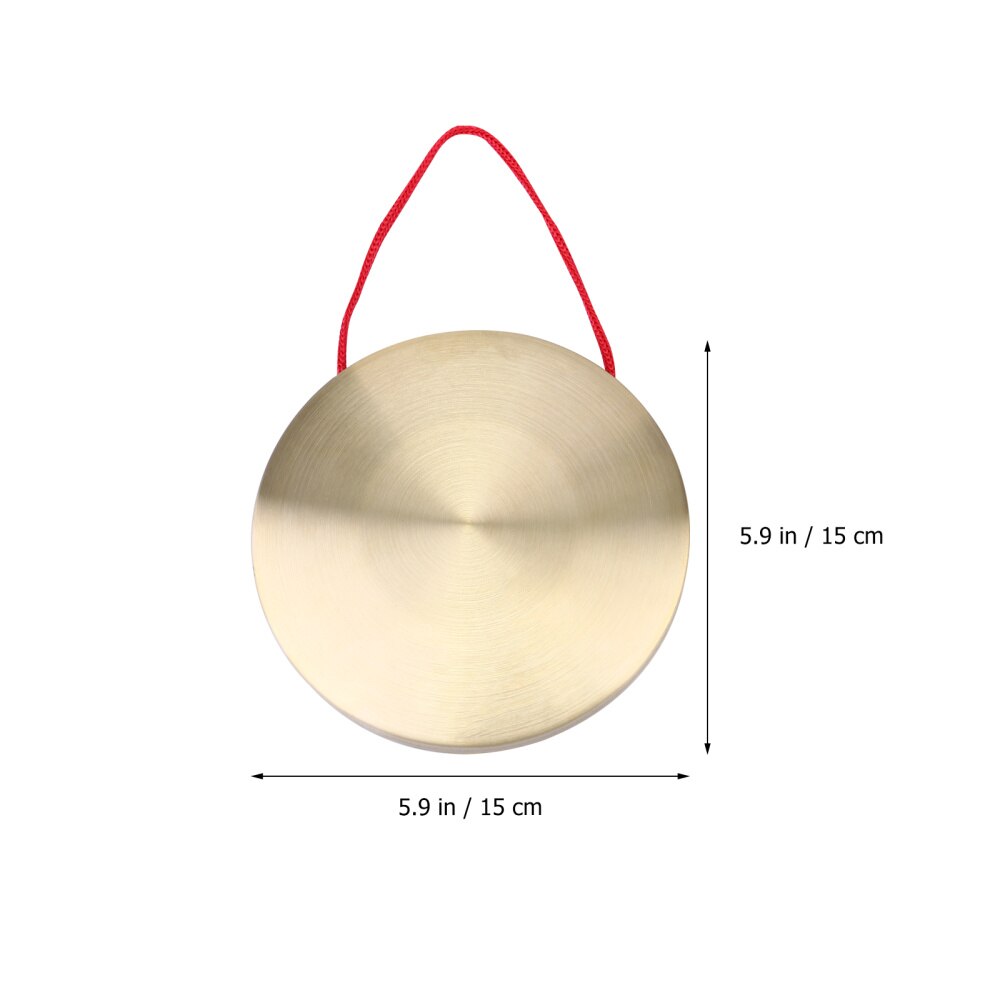 1 Set Folk Chinese Gong Percussion Instrument Opera Gong Copper Cymbal Copper Gong Hand Gong Musical Instrument for Opera