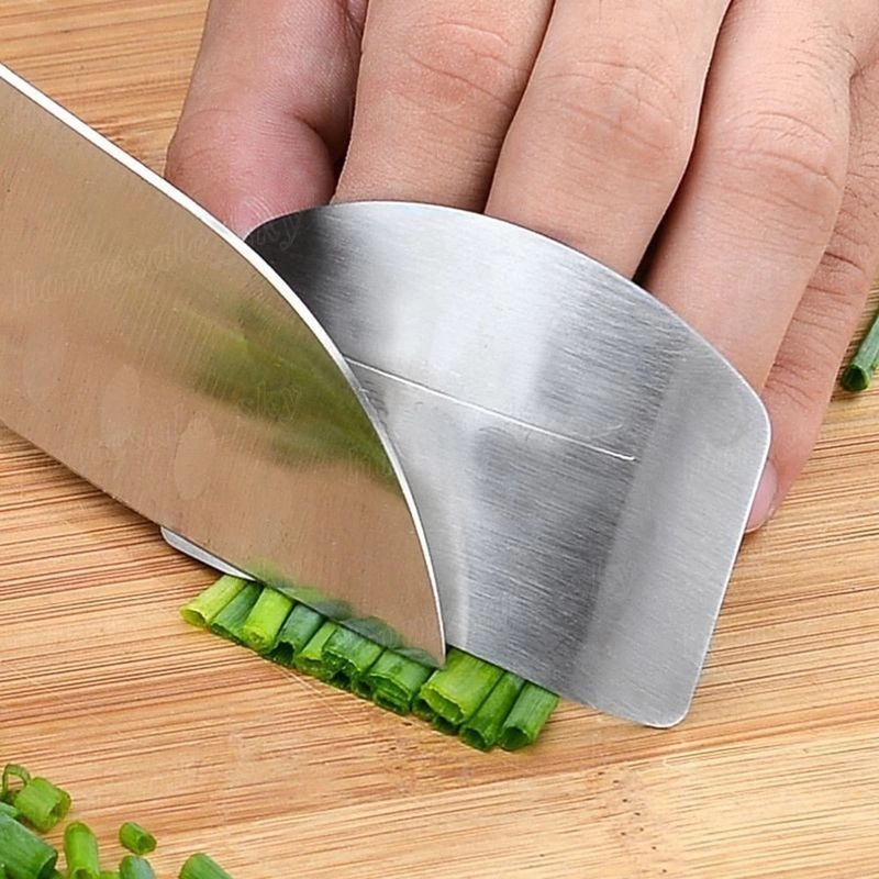 Finger Guard Finger Protectors Stainless Steel Finger Hand Cut Protect Knife Safe Use Kitchen Products Gadgets Tools