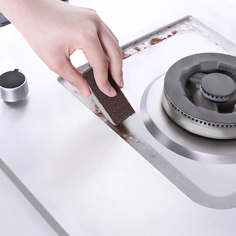 Kitchen Magic Sponge Eraser Rust Remover Brush Dish Pot Cleaning Brush Emery Sponge Descaling Clean Rub Pot Kitchen Tools