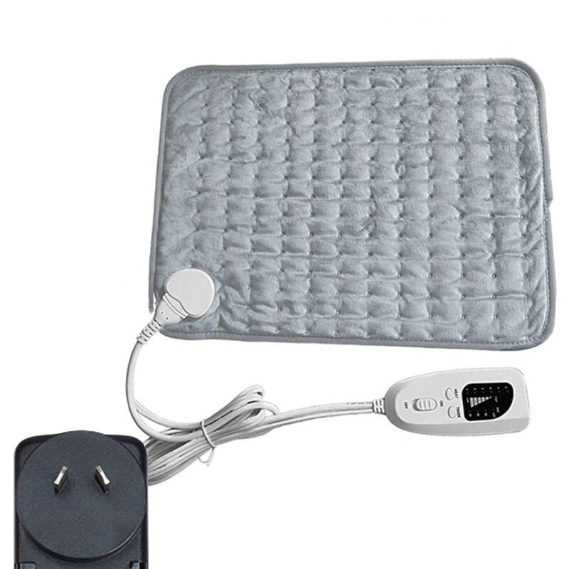 Heated Blanket Electric Throw, 12” x 16” Flannel Electric Blanket with 6 Heating Levels & 4 Timer Settings Auto-Off,