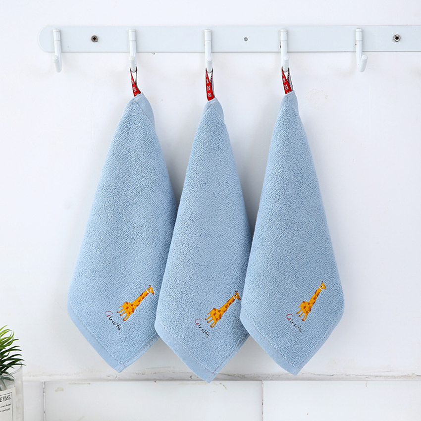 Opknoping Baby Basten Ultra Absorberende Zachte Baby Gezicht Handdoek Voor Jongens Meisjes 25*25 Cm Badkamer/Keuken Suppiles: Blauw