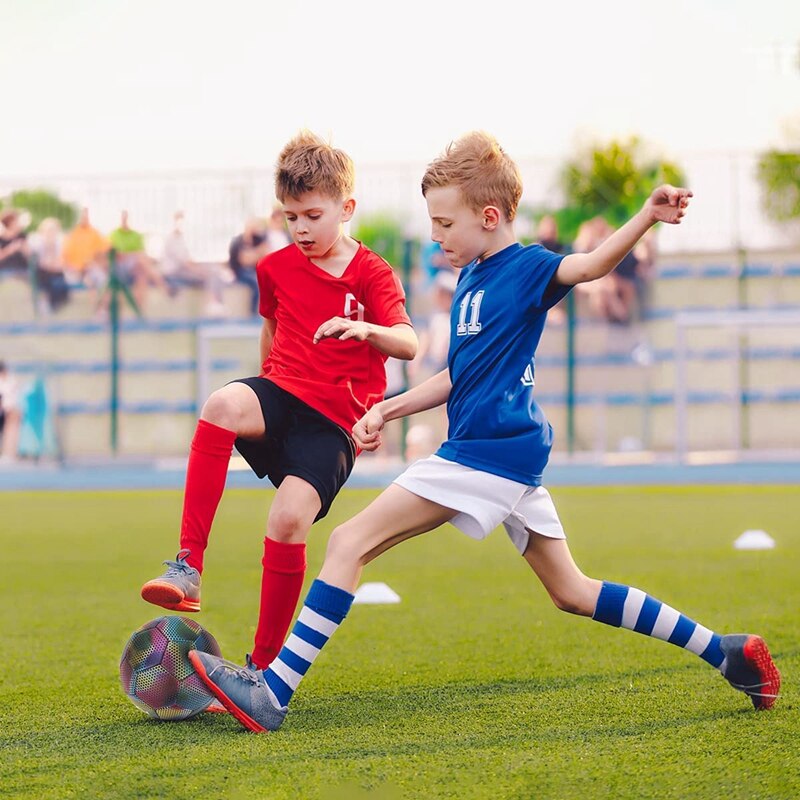 Reflektierende FußBall Ball leuchtend Nacht glühen Fußbälle Erwachsene Art Ausbildung Größe5 Fußbälle Kamera Blitz Reflektierende