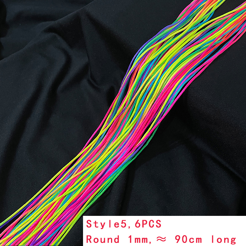 4-30 Uds 90CM gradiente colorido lazo de cuerda para el cabello mujeres sucio trenza cuerda para el cabello Hip Hop diadema niños cinta estilo trenzador: Chocolate
