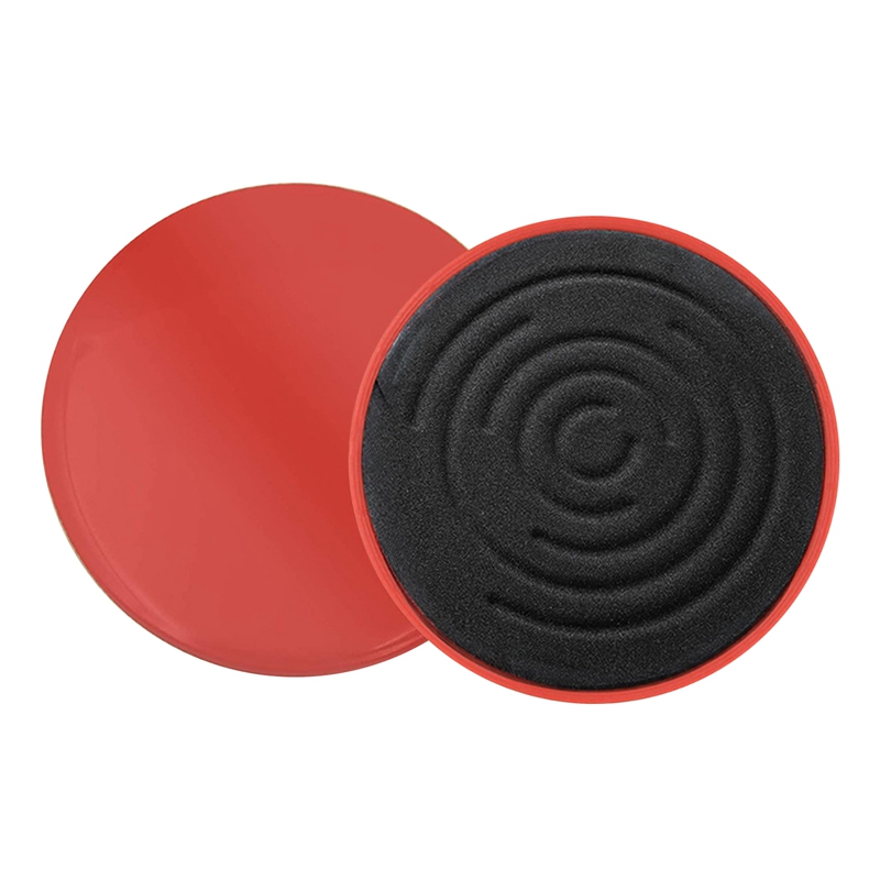 1Pair Gliding Discs Slider Fitness Disc Gliding Discs Core Sliders for Home Gym Workouts Equipment: Red