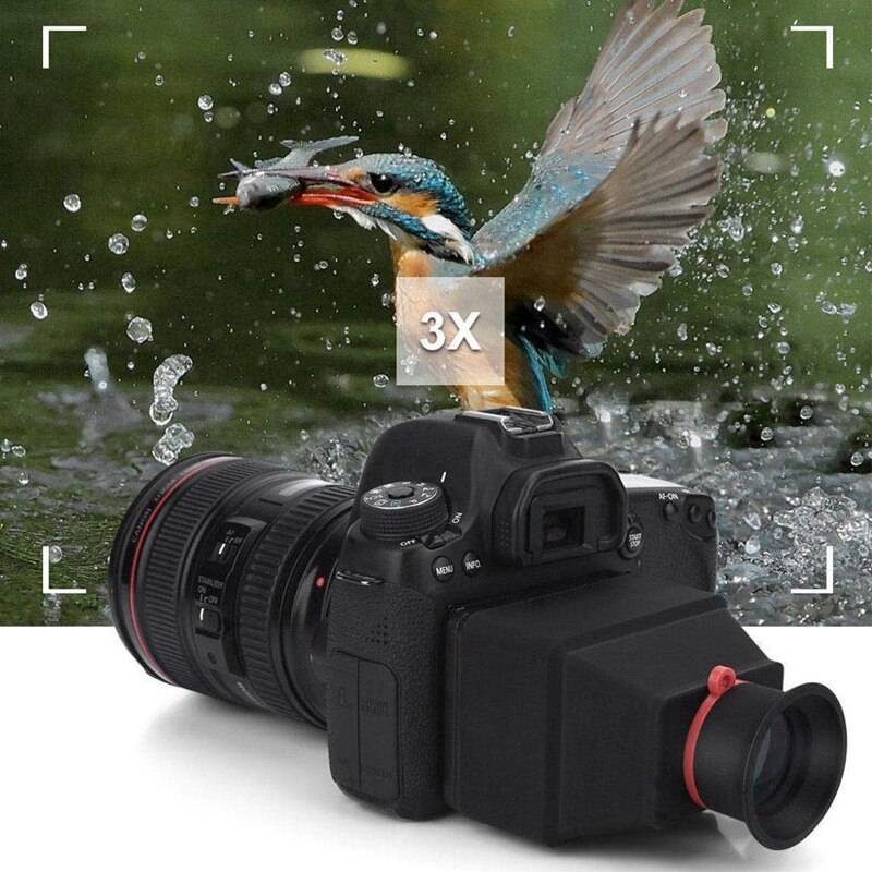 Visor Lcd de aumento 3X, lupa Universal para Canon, Nikon, Sony, pantalla de 3 pulgadas, Dslr, cámara sin Espejo, videocámara