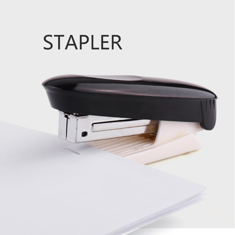 1pc Color Durable Stapler Useful Stapler Book Paper Binding Stapling Machine student Stationery Office Binding Supplies