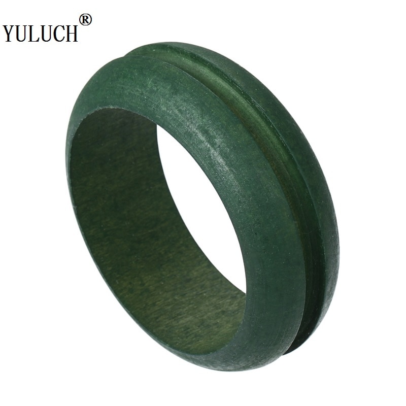 Yuluch Ronde Armbanden Diy Natuurlijke Houten Armbanden Green & Red Kleuren Etnische Stijl Voor Vrouwen Handgemaakte Armband Mode-sieraden