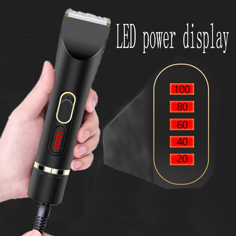 -Electric Cordless Hair Clippers Adjustable Guide Combs At Home Haircut Machine Hair Cutting Tools Hair Trimmer For Men