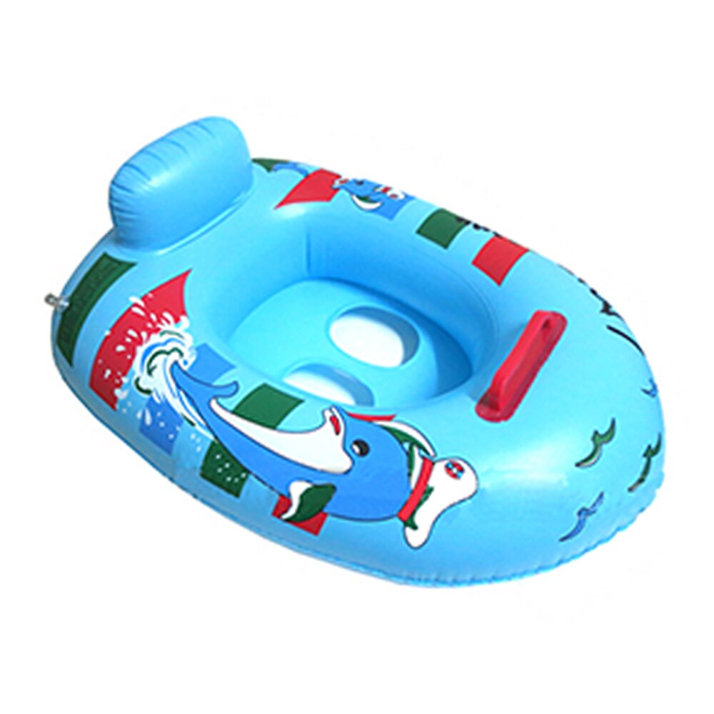 Draagbare Cartoon Boot-Vormige Veiligheid Zwemmen Ring Kindje Opblaasbare Ring Drijvende Bed Accessoires Kinderen Opblaasbare Matras: Default Title