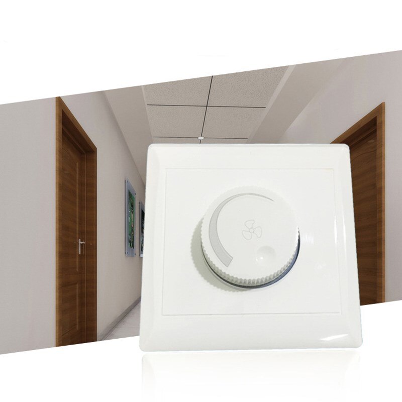 AC 110/220V 10A Adjustment Ceiling Fan Speed Control Switch Wall Button Dimmer Switch 'lirunzu LED Dimmer Switch