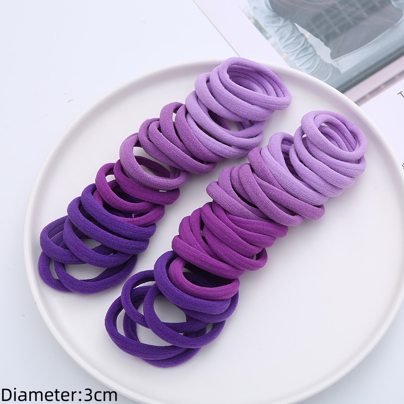 50 Uds. Banda elástica negra para el cabello, lazos, colets, coleteros, resortes, accesorio de goma para niñas y mujeres, conjunto de soporte para coletas sin daños: Verde